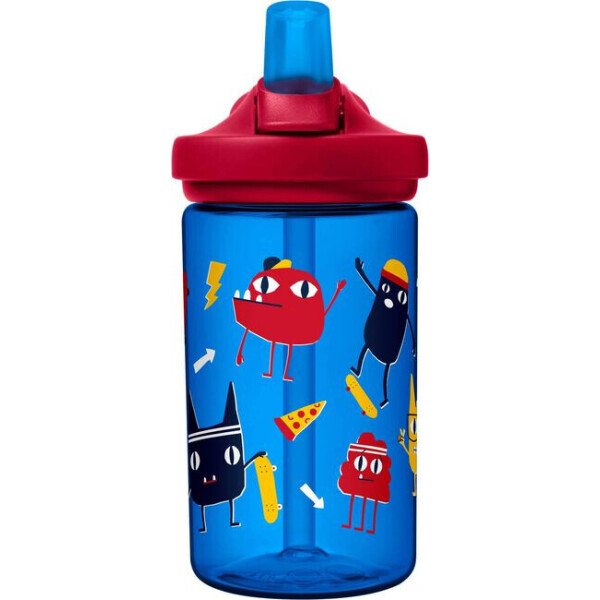 

Фляга для воды спортивная CamelBak 2282402040 eddy+ Kids 14oz, Skate Monsters (0,4л)