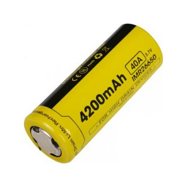 

литиевый Li-Ion IMR 26650 Nitecore 3.7V (4200mAh) 6-1192