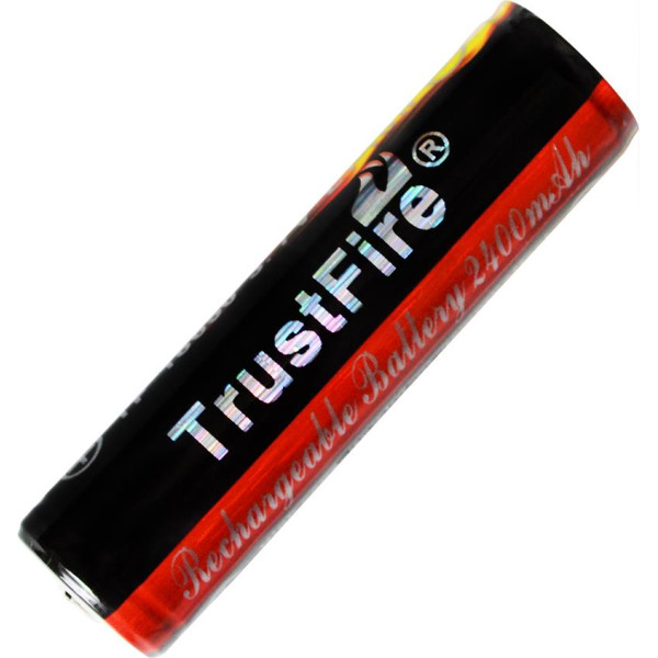 

литиевый Li-Ion 18650 TrustFire 3.7V (2400mAh), защищенный 8-1035