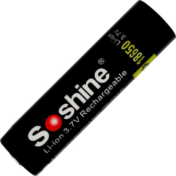 

литиевый Li-Ion 18650 Soshine (Panasonic) 3.7V (3400mAh), защищенный 11-1017
