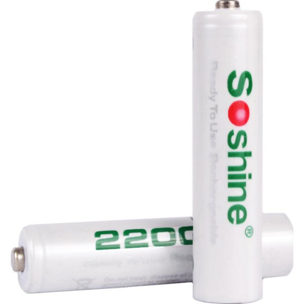 

никель-металлогидридный Ni-MH RTU AA (R6) Soshine 1.2V (2200mAh), 4шт. блистер 11-1046
