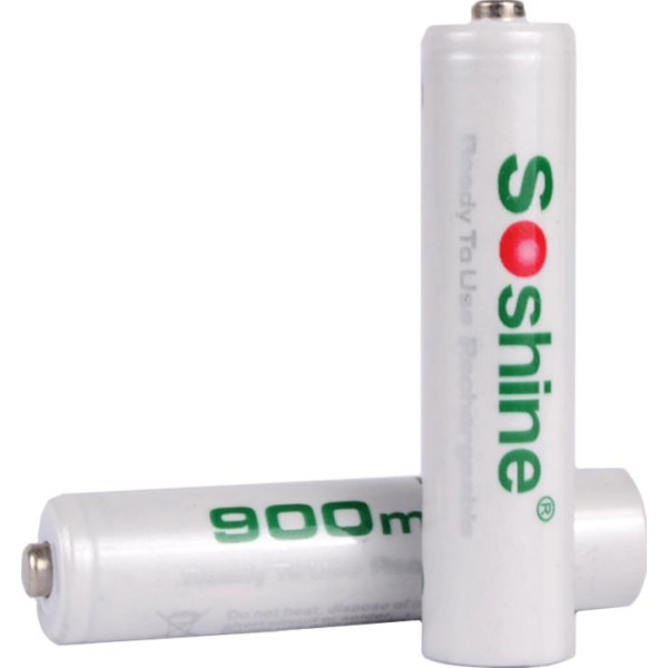 

никель-металлогидридный Ni-MH RTU AAA (R03) Soshine 1.2V (900mAh), 4шт., блистер 11-1045