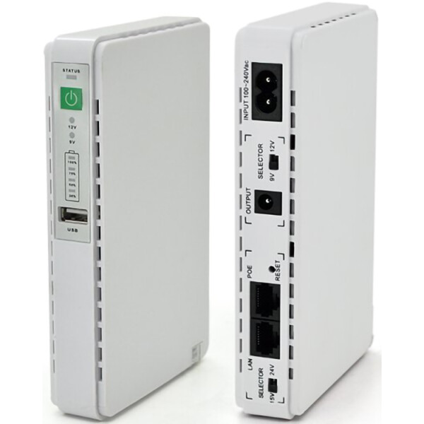

ИБП для роутеров / коммутаторов / PON / POE-430, 5 / 7.5 / 9 / 12V, 1A, 4 X 2200MAh, BOX Q36