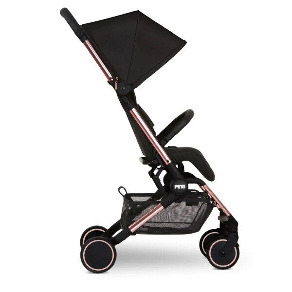 

Детская коляска прогулочная ABC Design Ping Diamond Rose Gold черная (1200229/2004)