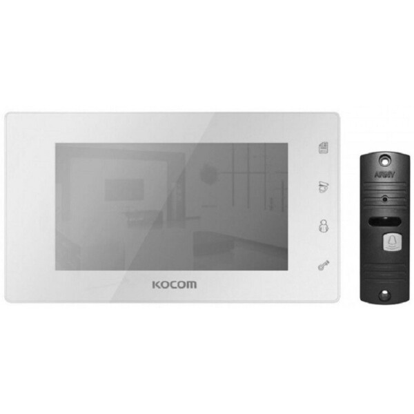 

Комплект видеодомофона Kocom White (KCV-504 Mirror + AVP-05)