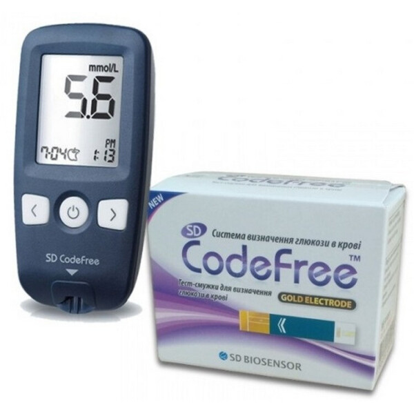 

Набор! Глюкометр для определения глюкозы в крови КодФри + 50 тест-полосок CodeFree