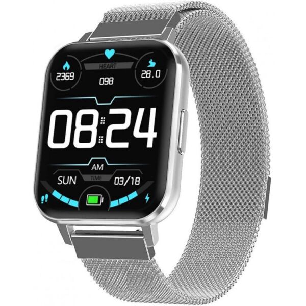 

Смарт-часы браслет с датчиком ЭКГ и пульсометром Unit Watch DTX 2.5D Bluetooth 5.0, IP68, сенсорный дисплей 326PPI, для Android и iOS, Серебро