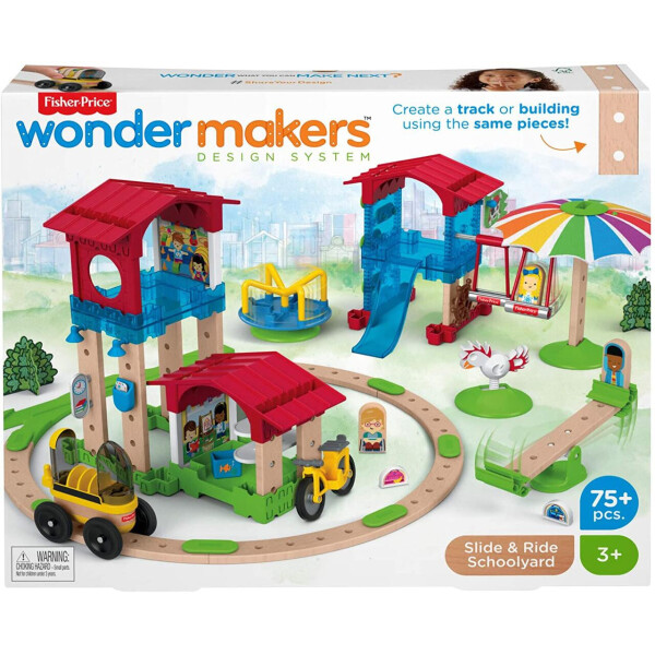 

Игровой набор - конструктор Школьный двор Fisher-Price Wonder Makers Slide & Ride Schoolyard GGV82