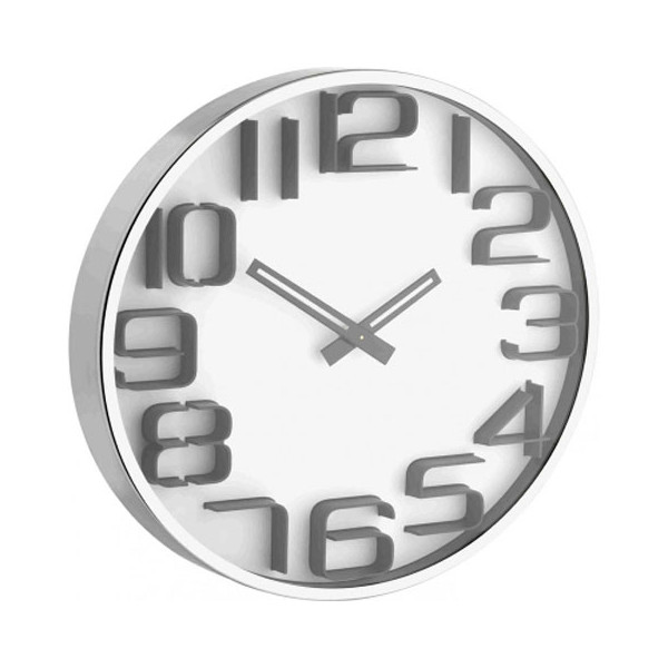 

Часы настенные TFA, белые, d=300х41 мм (60301602)