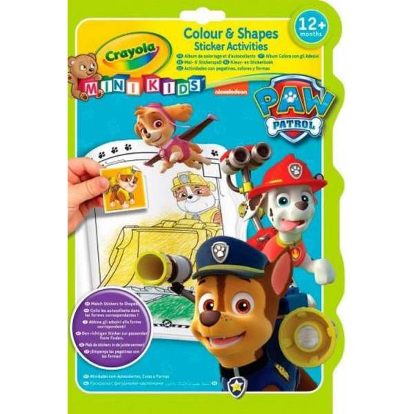 

Раскраска Crayola Mini Kids с наклейками Щенячий патруль 32 страницы (81-1373)