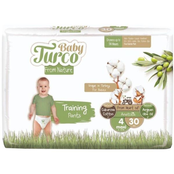 

Подгузники-трусики детские Baby Turco 4 Maxi 8-18 кг, 30 шт (8682241200689)