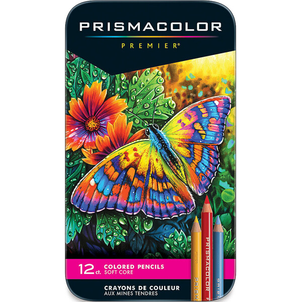 

Цветные карандаши Prismacolor Premier 12 цветов в металлическом пенале