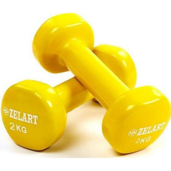 

Набор гантелей для фитнеса с виниловым покрытием Beauty (2x2кг) TA-5225-2 желтый