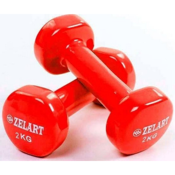 

Набор гантелей для фитнеса (с виниловым покрытием) Beauty (2x2кг) TA-5225-2 красный