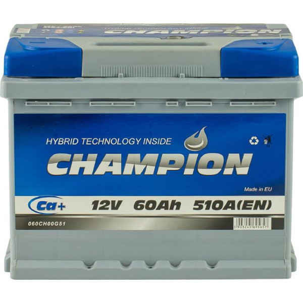 

Автомобильный аккумулятор Champion6СТ-60 АзЕ Euro (CHG60-0)