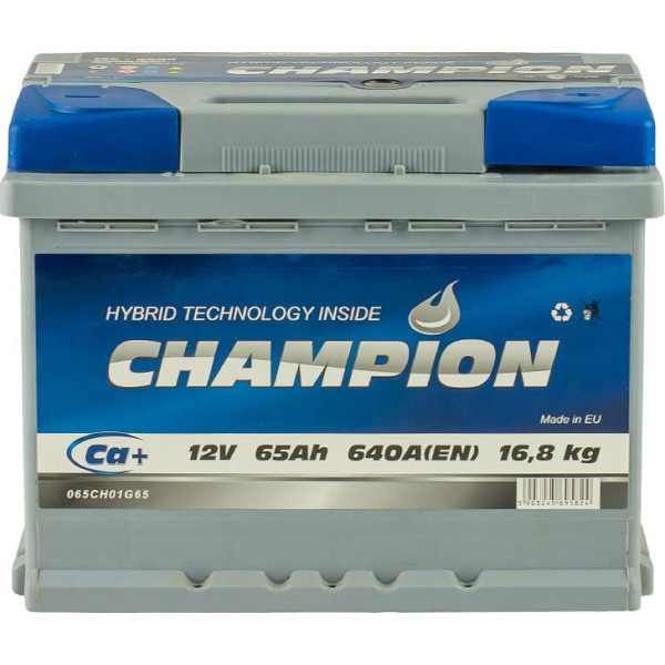 

Автомобильный аккумулятор Champion 6СТ-65 АзЕ Euro (CHG65-0)