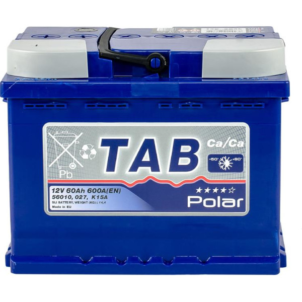 

Автомобильный аккумулятор TAB 6СТ-60 Аз (TPB60-1) Polar Blue
