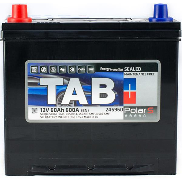 

Автомобильный аккумулятор TAB 6СТ-60 Аз (TPSJ60-1) Polar S Japan
