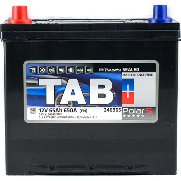 

Автомобильный аккумулятор TAB 6СТ-65 Аз (TPSJ65-1) Polar S Japan