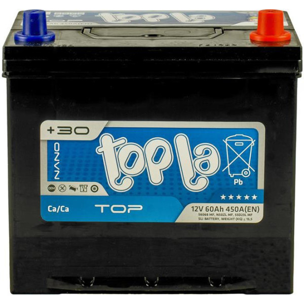 

Автомобильный аккумулятор Topla 6СТ-60 АзЕ Top/Energy Japan Euro (TST-EJ60-0) 56068