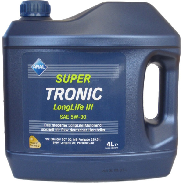 

Моторное масло Aral SuperTronic LongLife III 5W-30 4л