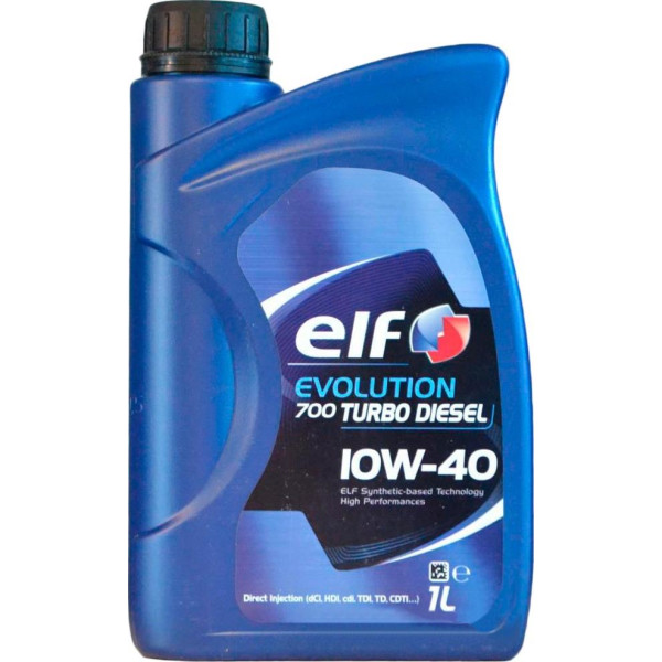 

Моторное масло ELF EVOLUTION 700 TURBO DIESEL 10W40 1L (201558)