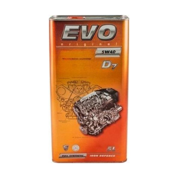 

Моторное масло EVO D7 5W-40 TURBO DIESEL 5л