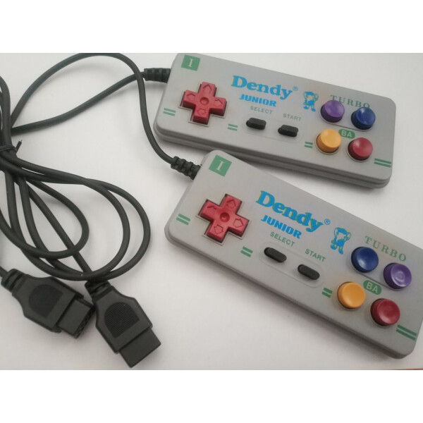 

Джойстик Dendy Junior Turbo 8-bit с узким (9pin) разъемом прямоугольный