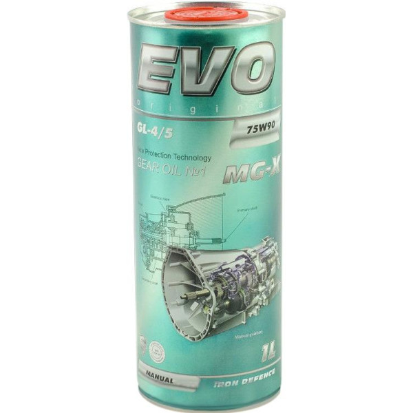 

Трансмиссионное масло EVO MG-X 75W-90 GL-4/5 Manual 1л