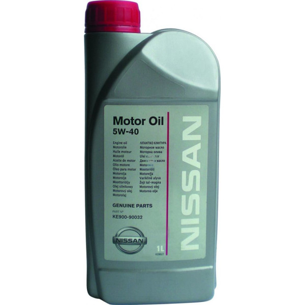 

Моторное масло NISSAN Motor Oil 5W-40 1 Liter (х20) (KE90090032)