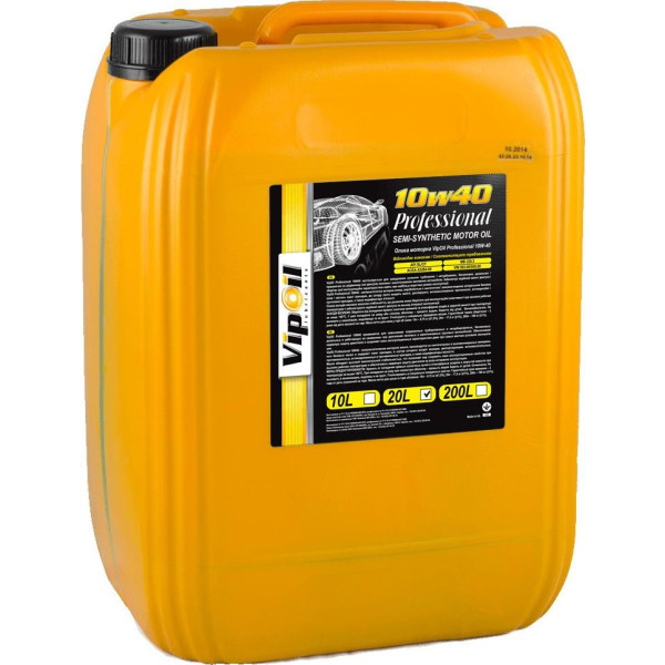 

Моторное масло VipOil Professional 10W40 SL/CF 20л