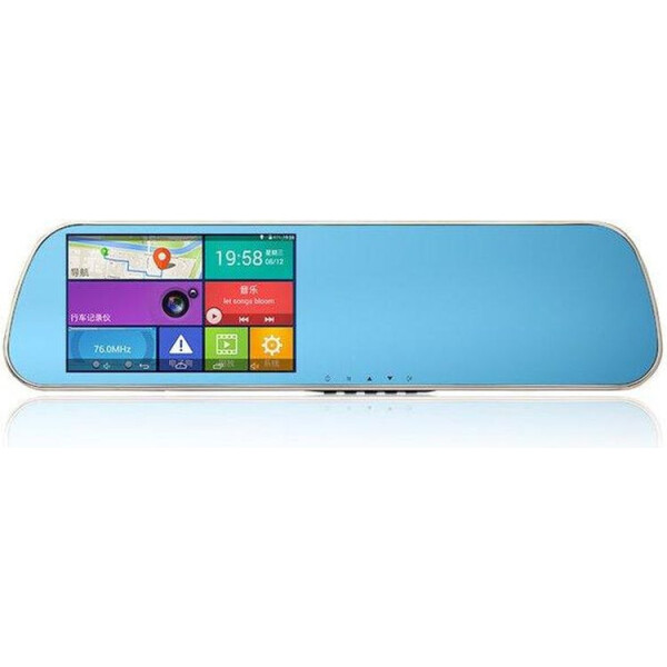 

Зеркало регистратор DVR ANDROID 714 5 сенсор 2 камеры GPS навигатор WiFI 8Gb Android