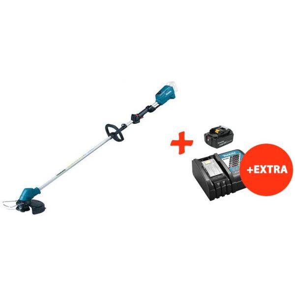 

Аккумуляторная коса Makita DUR182LZ+акк.18V 5 Ah+быстрозарядное ЗУ (DUR182RT)