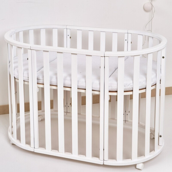 

Детская кроватка Twins Cozy овальная 160х60 Слоновая кость (9800-TC-160-02)