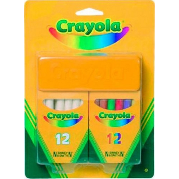

Набор Crayola цветные и белые мелки с губкой (98268)