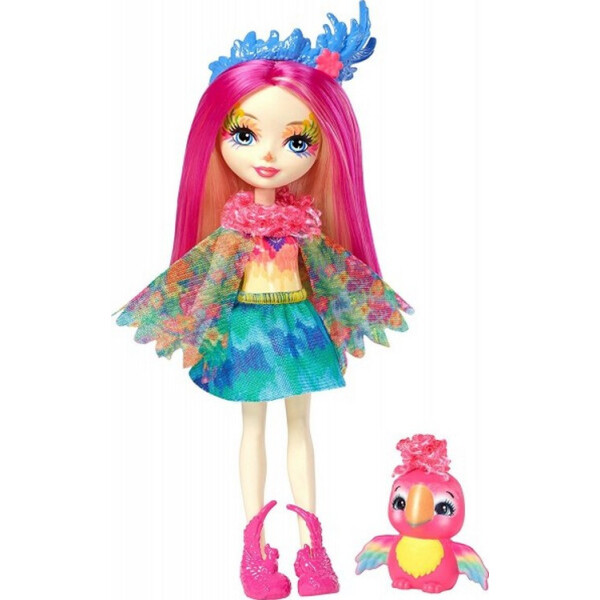 

Кукла Попугайчик Пики и Шини Enchantimals Peeki Parrot Doll with Sheeny FJJ21