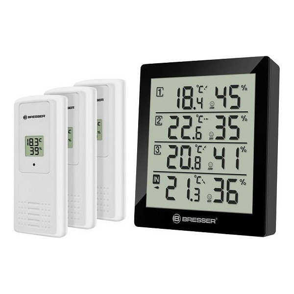 

Термометр-гигрометр Bresser Temeo Hygro Quadro black