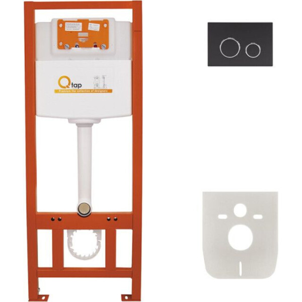 

Инсталляция для унитаза Q-tap Nest комплект 4 в 1 с панелью смыва PL M11GLBLA