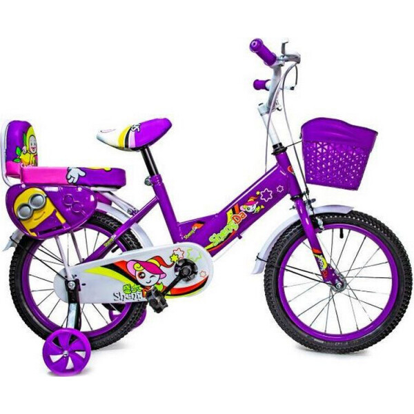 

Велосипед 16 SHENGDA Violet T15, Ручной и Дисковый Тормоз
