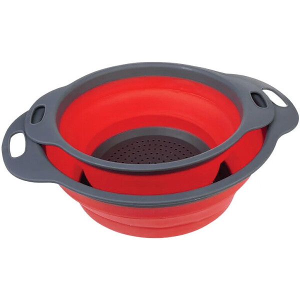 

Дуршлаг силиконовый складной Cumenss Red 180 и 240 мм