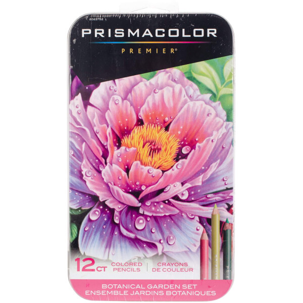

Цветные карандаши Prismacolor Premier - Botanical 12 цветов в металл. пенале