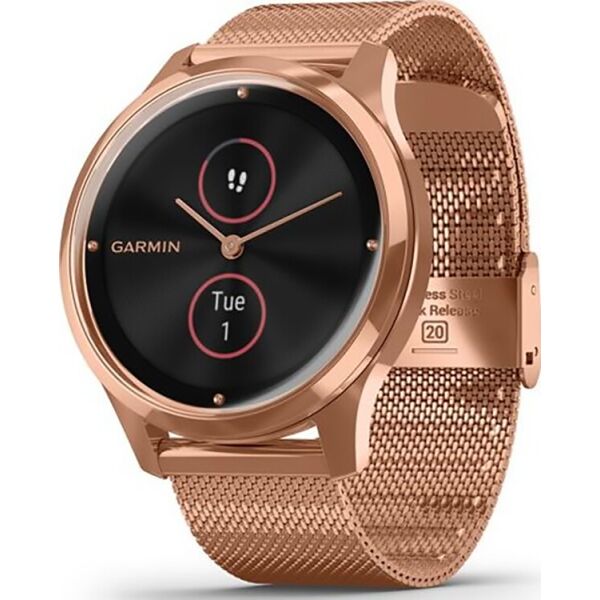 

Garmin Vivomove Luxe 18K Rose Gold PVD Stainless Steel w. Rose Gold Milanese B. (010-02241-04)