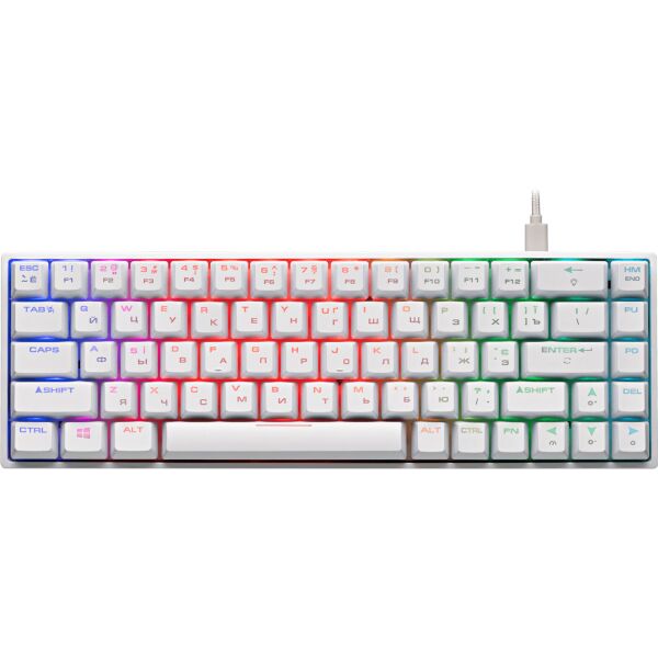 

Клавиатура 2E Gaming KG370 RGB Gateron Brown Switch USB White Ukr (2E-KG370UWT-BR)