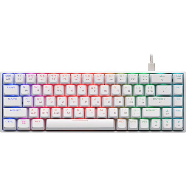 

Клавиатура 2E Gaming KG380 RGB Gateron Blue Switch BT/USB White Ukr (2E-KG380UWT-BL)