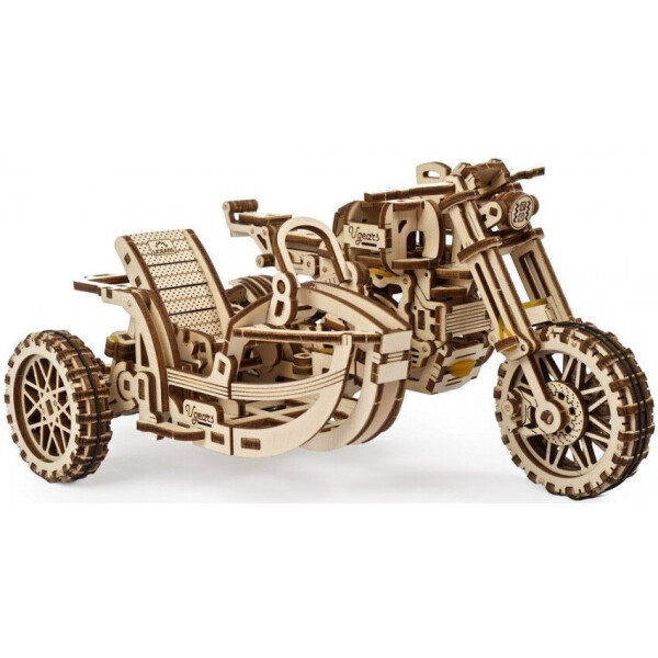 

Механический 3D пазл Ukrainian Gears Мотоцикл Scramber с коляской (70137)