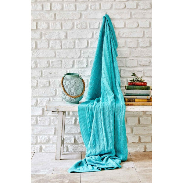 

Плед вязанный Karaca Home - Sofa mavi синий 130*170 (svt-2000022253659)