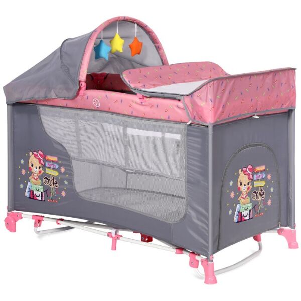 

Манеж Lorelli MOONLIGHT 2L ROCKER (pink travelling)
