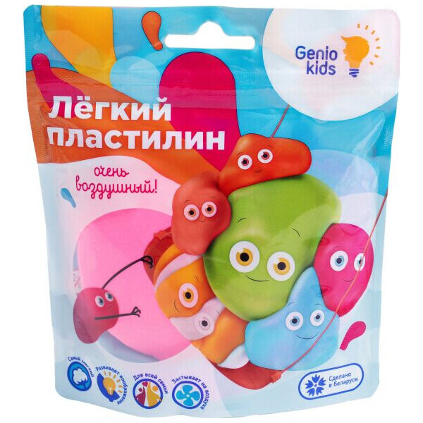 

Легкий пластилин Genio Kids, розовый (TA1712-1)