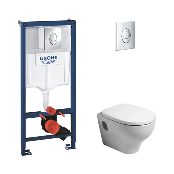 

Набор унитаз Azzurra Nuvola NUV100EB1SOSK с сиденьем Azzurra Nuvola NUV1800F + инсталляция Grohe Rapid SL 38721001