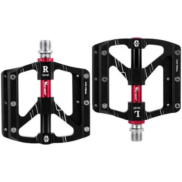 

Педали велосипедные West Biking 0802052 Black + Red